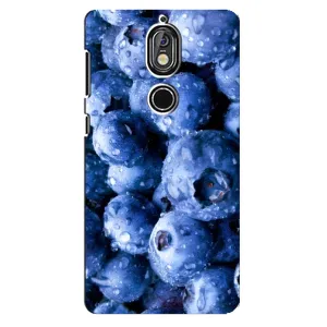 Чехол с изображением вкусной еды для Nokia 7 (Голубика)