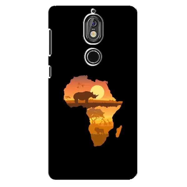 Чехол с рисунком «Карта» для Nokia 7