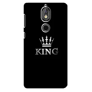 Чехол (Корона на чёрном фоне) для Нокиа 7 (KING)