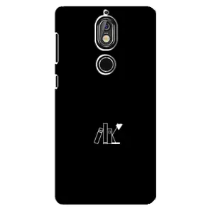 Чехол с картинками на черном фоне для Nokia 7 (Книжки)