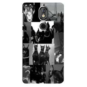 Чехол ДОБЕРМАН для Nokia 7 (Коллаж Доберман)