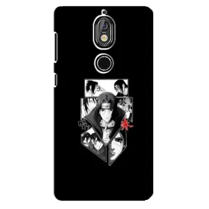 Чехлы с картинкой Итачи Учиха на Nokia 7 (Коллаж Итачи)