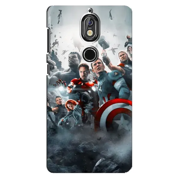 Чехол с рисунком «Команда марвел» для Nokia 7 Чехол с рисунком «Команда марвел» для Nokia 7