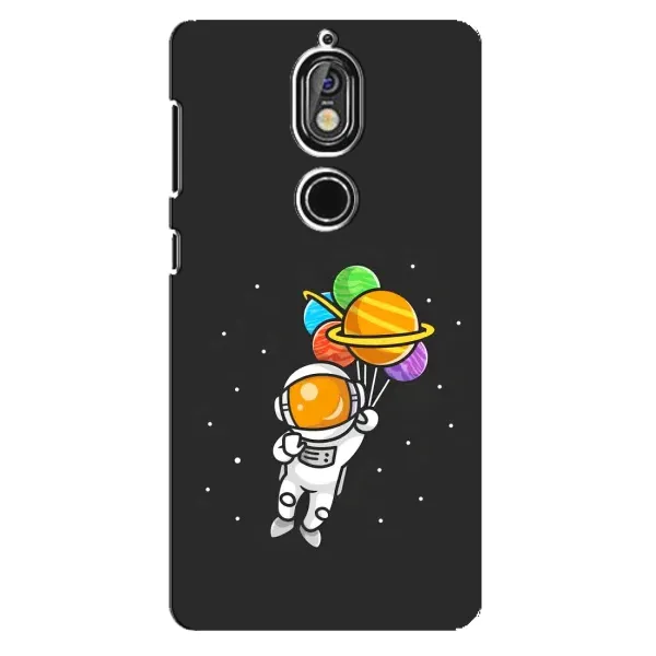 Чехол с рисунком «Космонавт с шариками» для Nokia 7 Чехол с рисунком «Космонавт с шариками» для Nokia 7