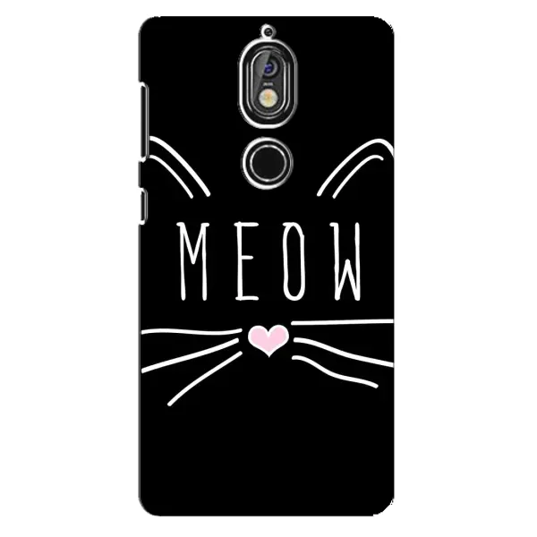 Чехол с рисунком «КОТИК MEOW» для Nokia 7 Чехол с рисунком «КОТИК MEOW» для Nokia 7