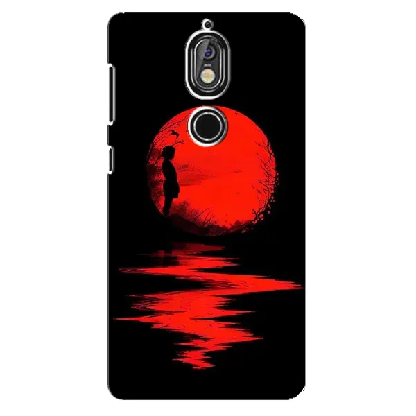 Чехол с рисунком «Красный Закат» для Nokia 7
