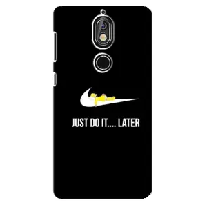 Силиконовый Чехол на Nokia 7 с картинкой Nike (Later)