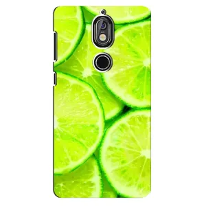 Чехол с изображением вкусной еды для Nokia 7 (Лайм)
