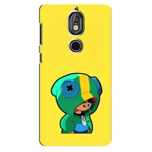 Чехол Бравл Старс для Nokia 7 (Леон (LEON))