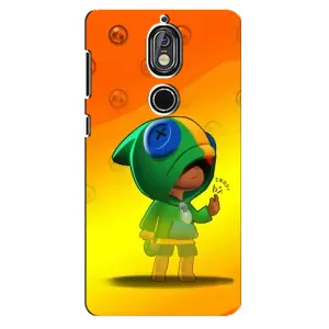 Чехол Бравл Старс для Nokia 7 (LEON в кофте)