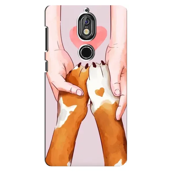 Чехол с рисунком «Любовь к собакам» для Nokia 7 Чехол с рисунком «Любовь к собакам» для Nokia 7