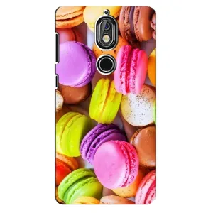 Чехол с изображением вкусной еды для Nokia 7 (Макаруны)