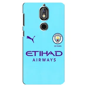 Силіконові Чохли з принтом Футбол на Nokia 7 (Man City)