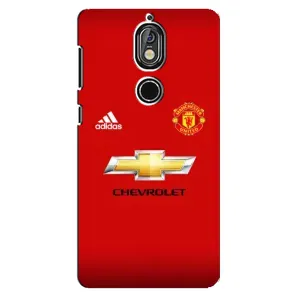 Силіконові Чохли з принтом Футбол на Nokia 7 (Man United)
