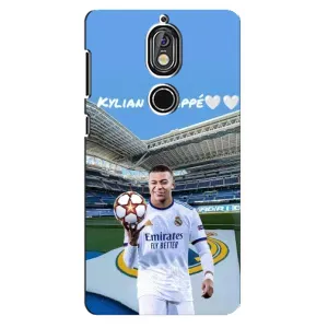 Чехол (TPU) с Футболистом на Nokia 7 (Mbappe Real)