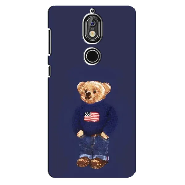 Чехол с рисунком «Мишка USA» для Nokia 7 Чехол с рисунком «Мишка USA» для Nokia 7