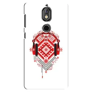 Силиконовый Чехол на Nokia 7 с картинкой Вышиванки (Модная вышиванка)