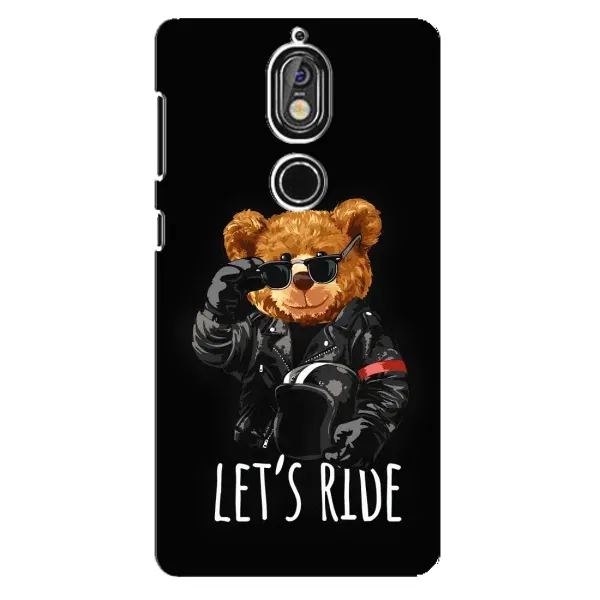 Чехол с рисунком «Модный Мишка» для Nokia 7 Чехол с рисунком «Модный Мишка» для Nokia 7