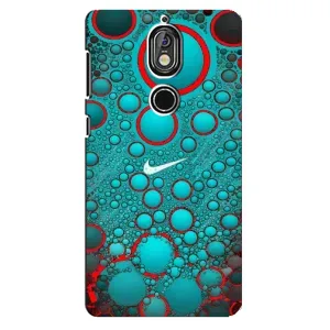 Силиконовый Чехол на Nokia 7 с картинкой Nike (Найк зеленый)