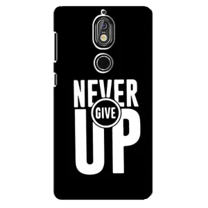 Силиконовый Чехол на Nokia 7 с картинкой Nike (Never Give UP)