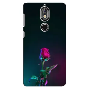 Чохли з принтом Троянд для Nokia 7 (Нічна троянда)