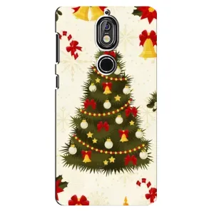 Чохол новорічна ялинка на Nokia 7 (Новорічний принт)