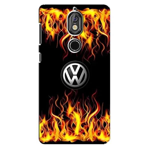 Чехол с рисунком «Огненный Лого» для Nokia 7
