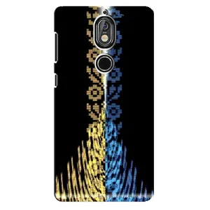Силиконовый Чехол на Nokia 7 (Патриотическая вышиванка)