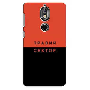 Чехлы УПА (Красно-Чёрный) на Nokia 7 (Правый Серктор)
