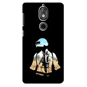 Чохол з картинкою "Герой Pubg" на Nokia 7 (Пубг мен)