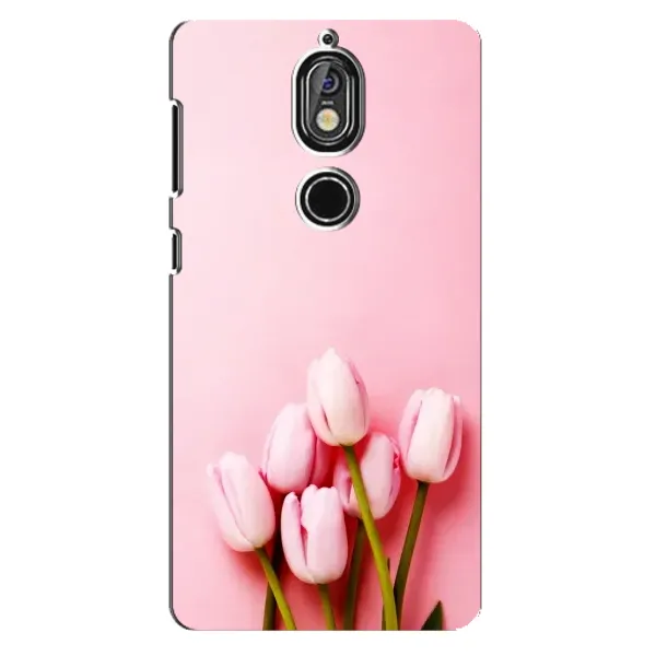 Чехол с рисунком «Розовые тюльпаны» для Nokia 7 Чехол с рисунком «Розовые тюльпаны» для Nokia 7