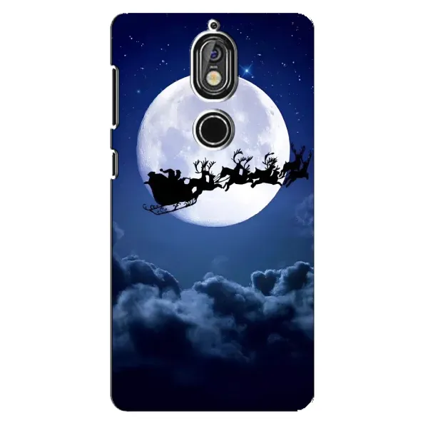 Чехол с рисунком «Санта - луна» для Nokia 7 Чехол с рисунком «Санта - луна» для Nokia 7