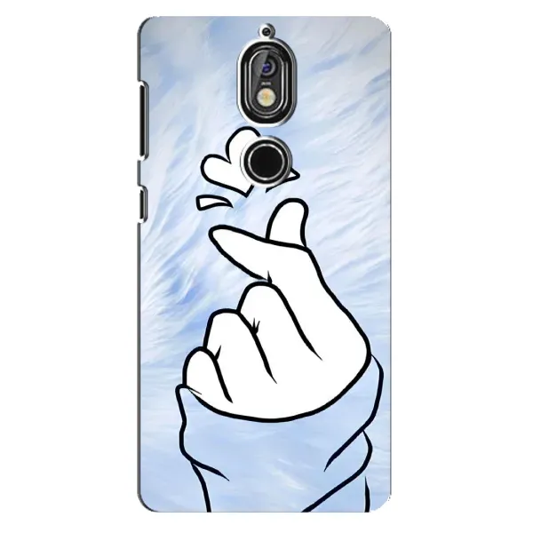 Чехол с рисунком «Сердечка знак» для Nokia 7 Чехол с рисунком «Сердечка знак» для Nokia 7