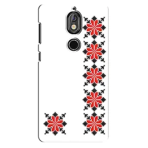 Силиконовый Чехол на Nokia 7 с картинкой Вышиванки (Силуэт вышиванки)
