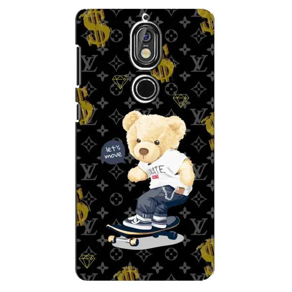 Чехол с рисунком «Скейтер Тедди» для Nokia 7 Чехол с рисунком «Скейтер Тедди» для Nokia 7