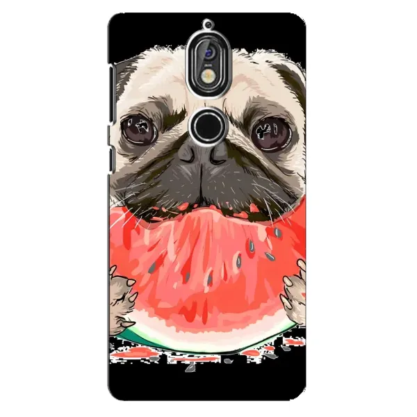 Чехол с рисунком «Смешной Мопс» для Nokia 7 Чехол с рисунком «Смешной Мопс» для Nokia 7