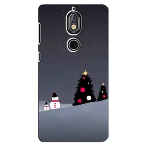 Чехлы на Новый Год Nokia 7 (Снеговички)