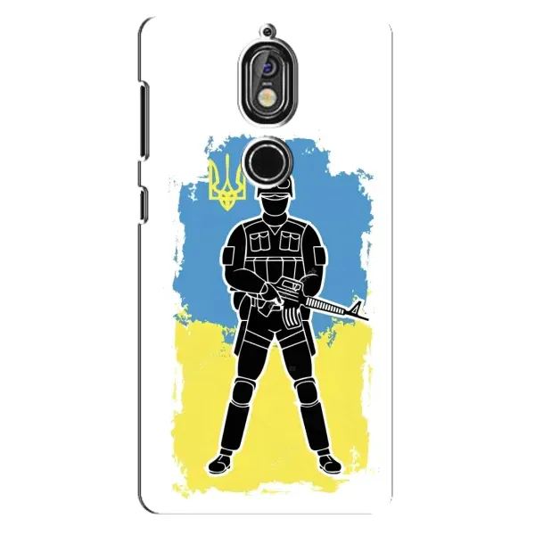 Чехол с рисунком «Солдат Украины» для Nokia 7 Чехол с рисунком «Солдат Украины» для Nokia 7