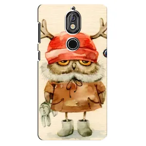 Чехлы с принтом СОВЫ для Nokia 7 (Сова в шапке)