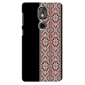 Силиконовый Чехол на Nokia 7 с картинкой Вышиванки (Стильная вишиванка)