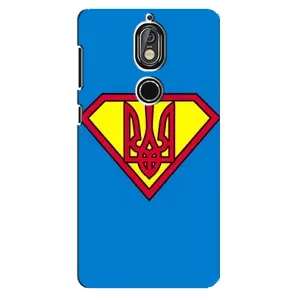 Чехол с картинкой (Патриотический ГЕРБ) на Nokia 7 (Super - Герб)