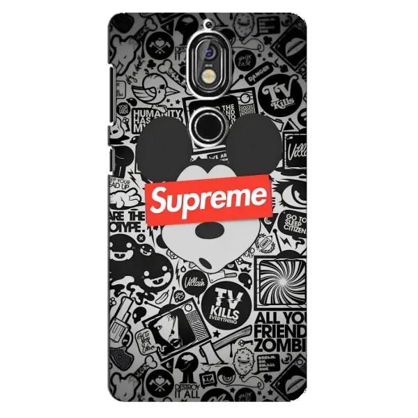 Чохол з малюнком «Supreme Маус» для Nokia 7 Чохол з малюнком «Supreme Маус» для Nokia 7