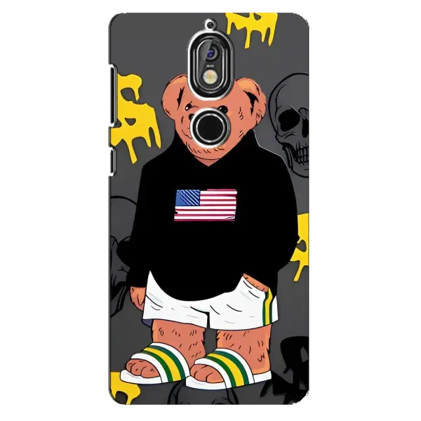 Чехол с рисунком «Teddy USA» для Nokia 7 Чехол с рисунком «Teddy USA» для Nokia 7