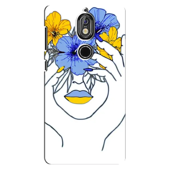 Чехол с рисунком «Украинка на всю голову» для Nokia 7 Чехол с рисунком «Украинка на всю голову» для Nokia 7