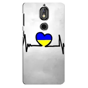 Силіконовий Чохол на Nokia 7 (Я-Україна) (Українська кардіограма)