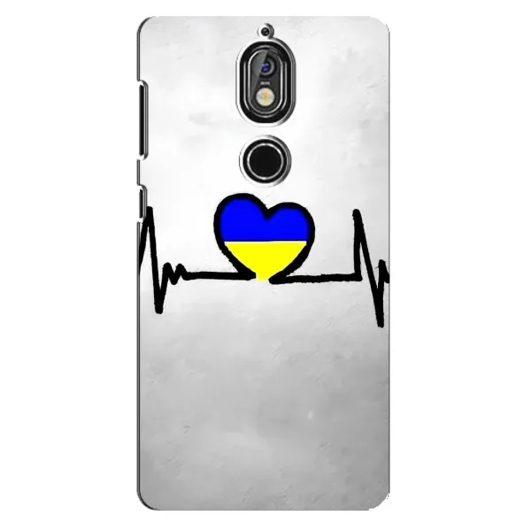 Чехол с рисунком «Украинская кардиограмма» для Nokia 7 Чехол с рисунком «Украинская кардиограмма» для Nokia 7