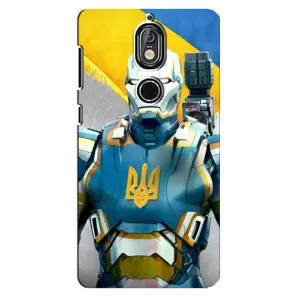 Силіконовий Чохол на Nokia 7 (Я-Україна) (Український робокоп)