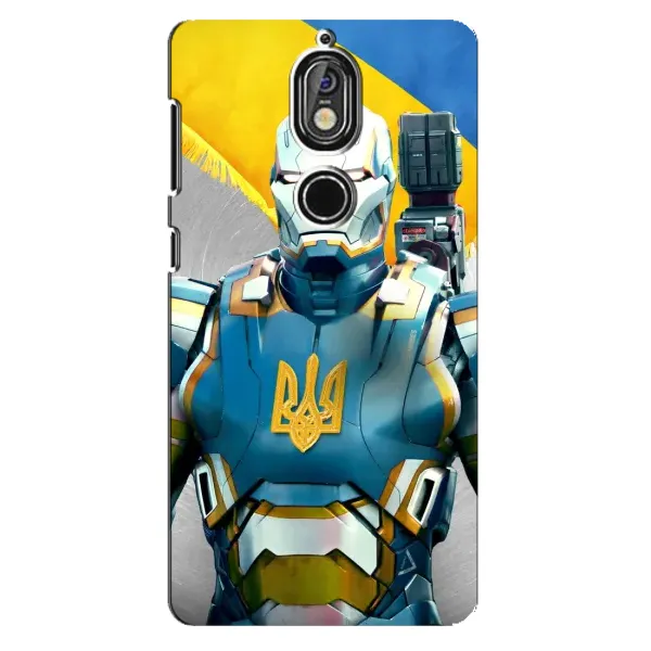 Чехол с рисунком «Украинский робокоп» для Nokia 7 Чехол с рисунком «Украинский робокоп» для Nokia 7