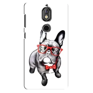 Бампер для Nokia 7 с картинкой "Песики" (В очках)