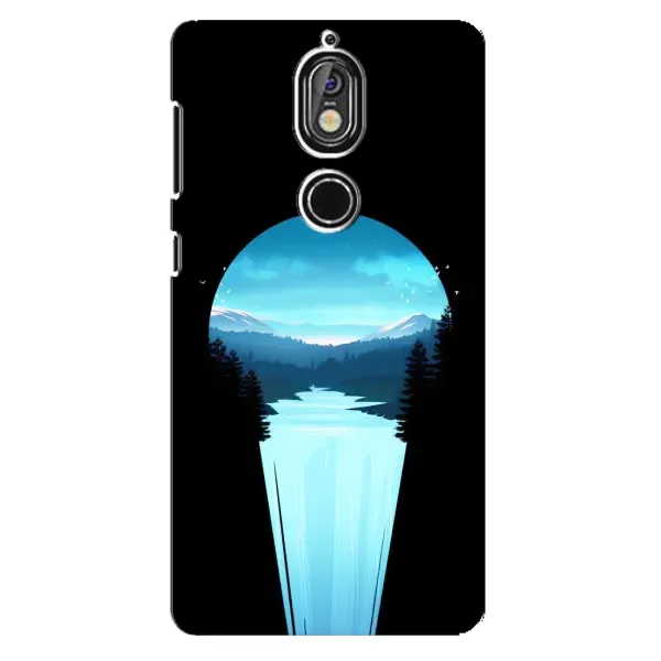 Чехол с рисунком «Синий Водопад» для Nokia 7